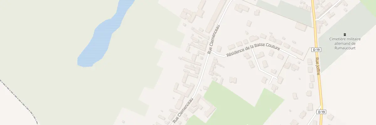 Plan du 866 Rue Clémenceau à Rumaucourt