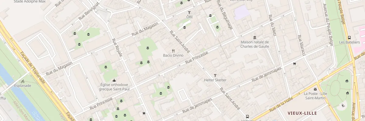 Plan du 62 Rue Princesse à Lille