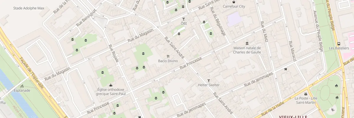 Plan du 101 Rue Saint André à Lille