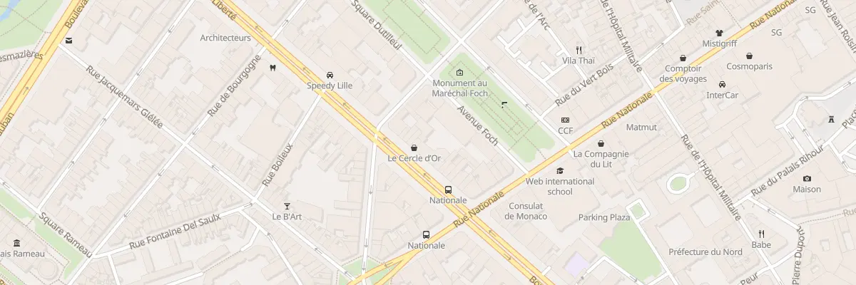 Plan du 57 Bd de la Liberté à Lille
