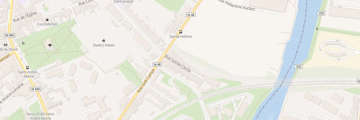 Plan du 13 Rue Sainte-Cécile à Saint-André-lez-Lille