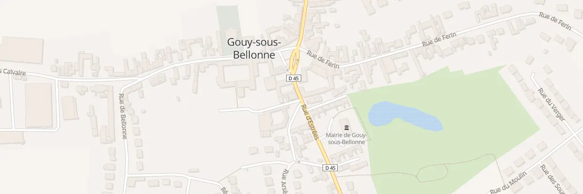 Plan du 2 Rue du Souvenir à Gouy-sous-Bellonne