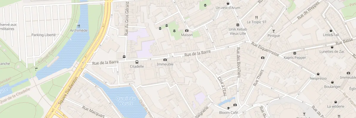 Plan du 43 Rue de la Barre à Lille