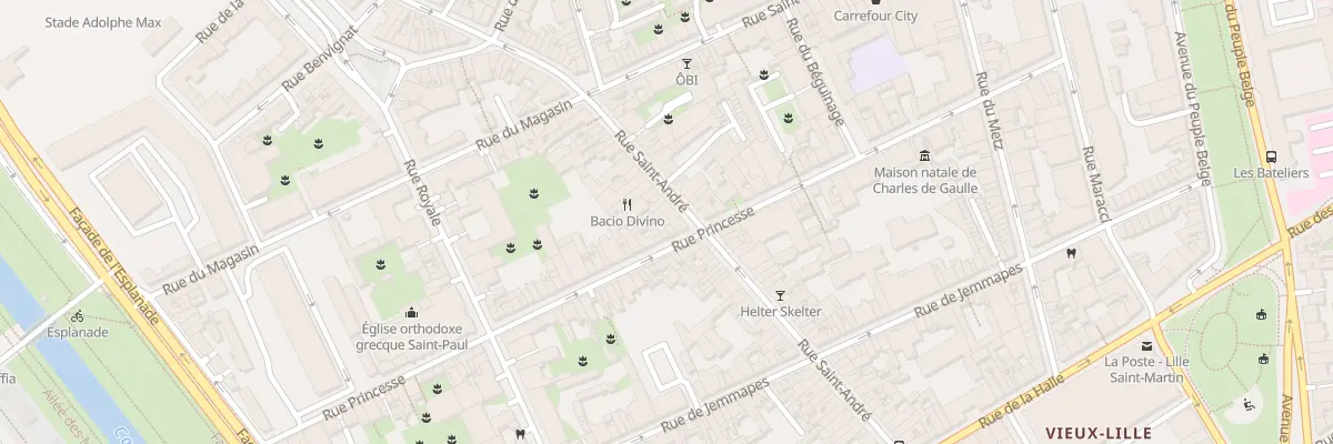 Plan du 97 Rue Saint André à Lille