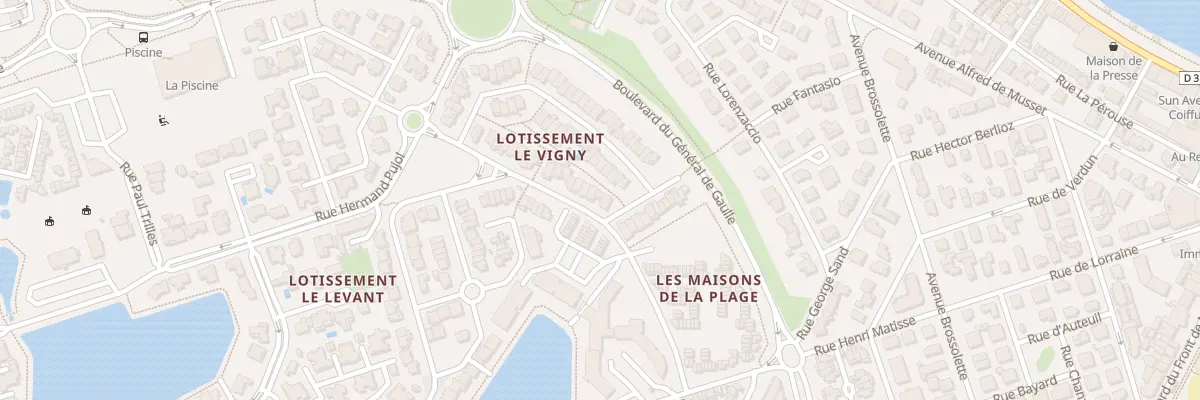 Plan du 174 Rue Sarah Bernhardt à Port-la-Nouvelle