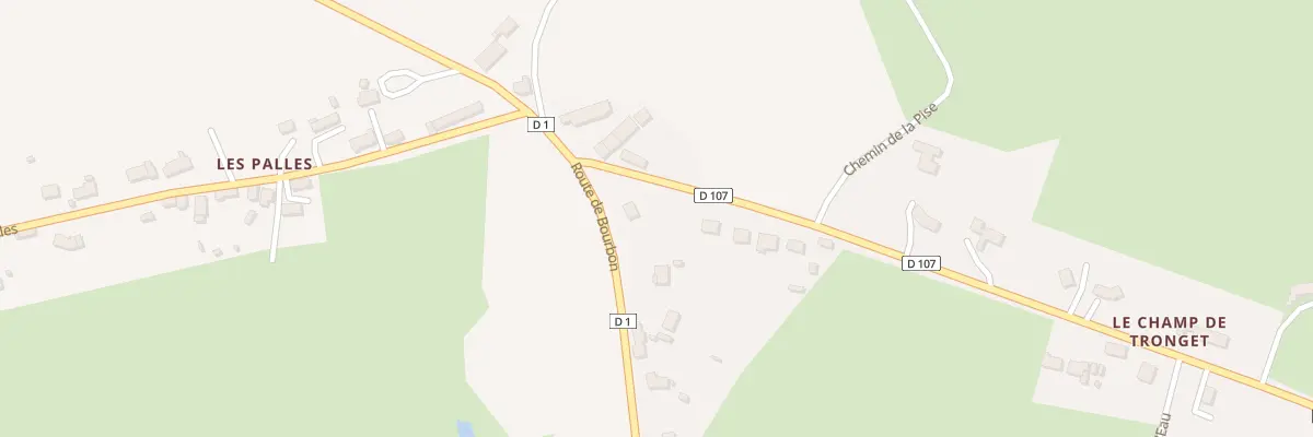 Plan du 1612 Rte de Bourbon à Tronget