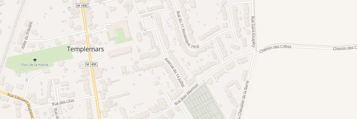 Plan du 14 Rue du 14 Juillet à Templemars