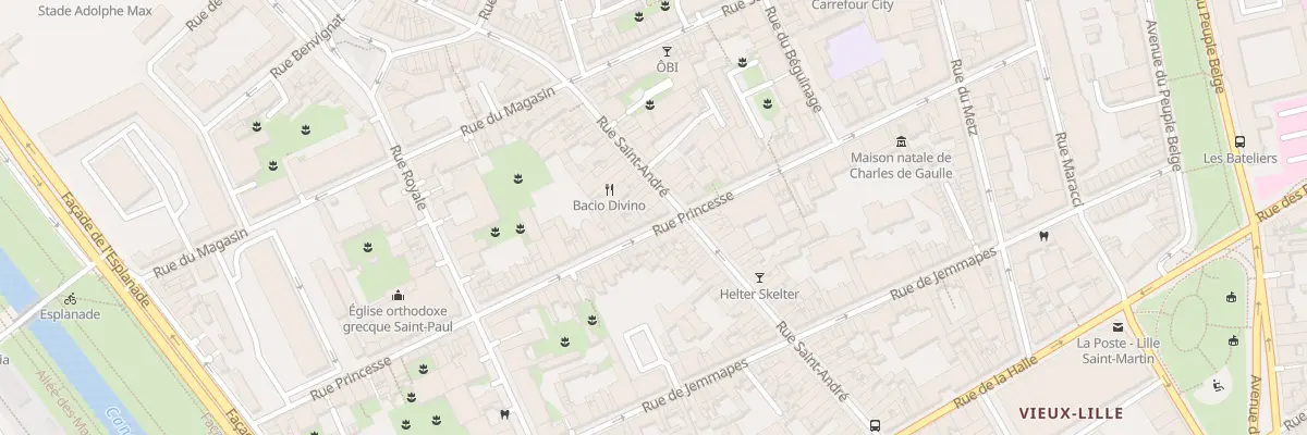 Plan du 58 Rue Princesse à Lille
