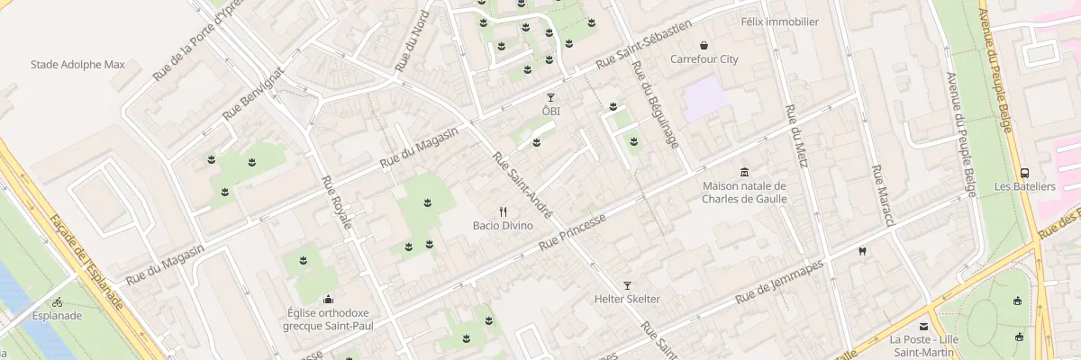 Plan du 106 Rue Saint André à Lille