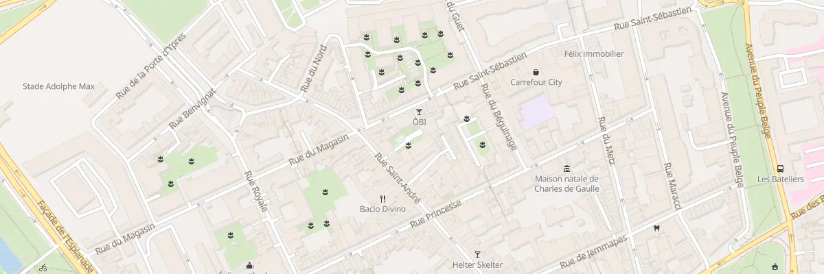 Plan du 4 Rue Saint-Sébastien à Lille