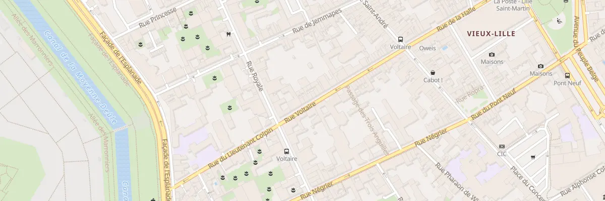 Plan du 38 Rue Voltaire à Lille