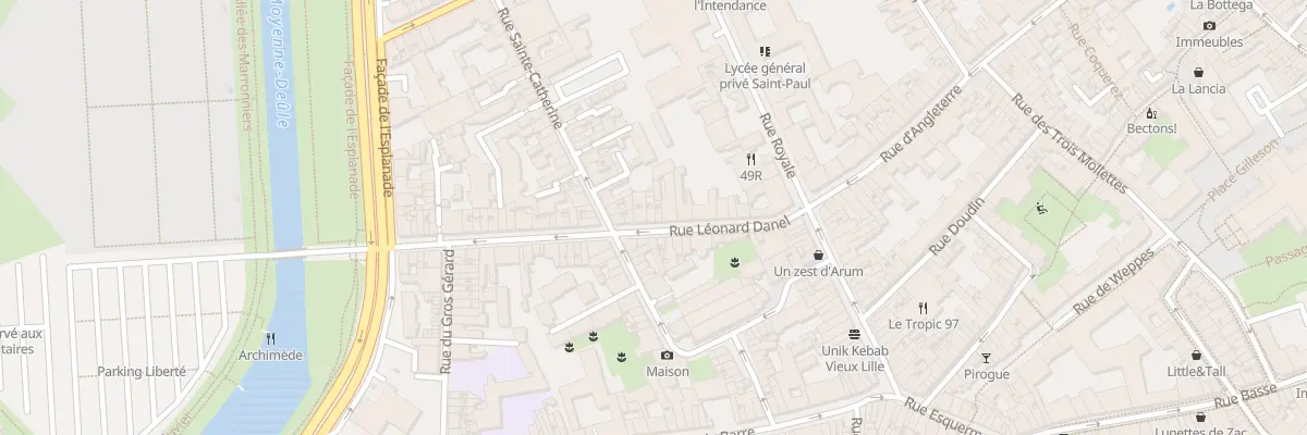 Plan du 26 Rue Léonard Danel à Lille