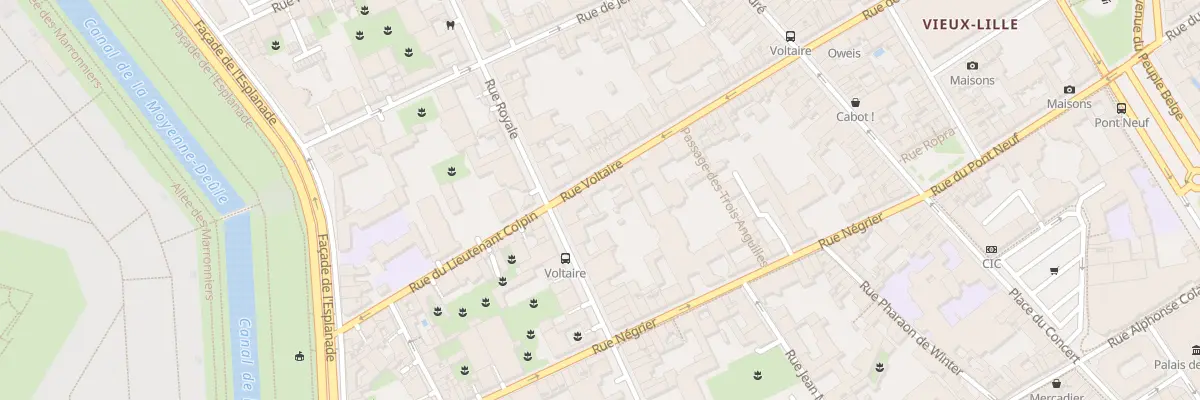 Plan du 39 Rue Voltaire à Lille