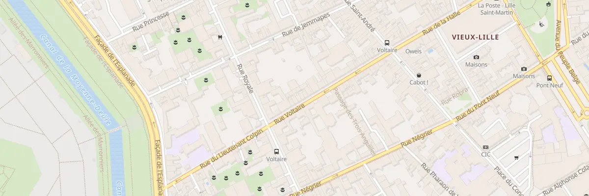 Plan du 36 Rue Voltaire à Lille