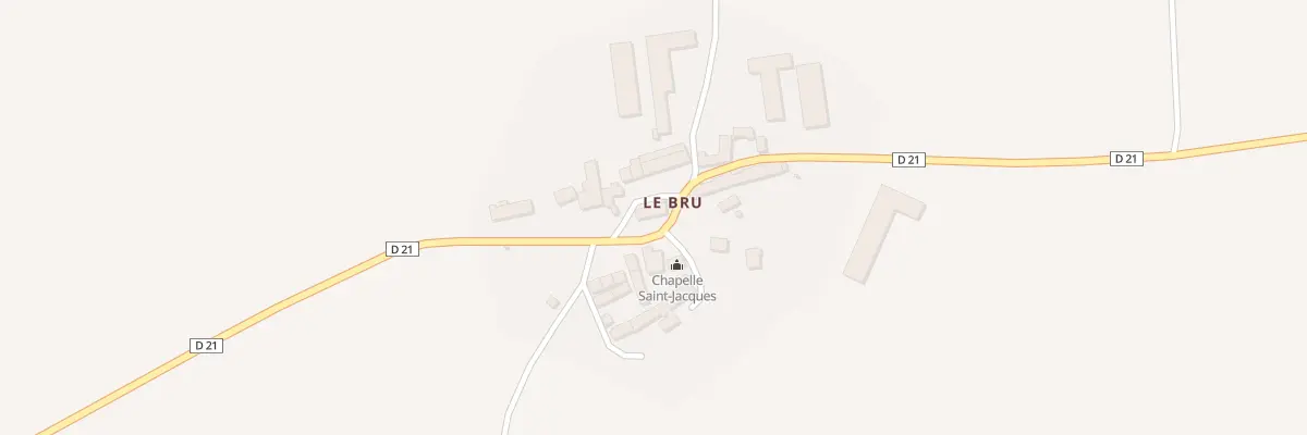 Plan du 5021 Le Bru à Charmensac