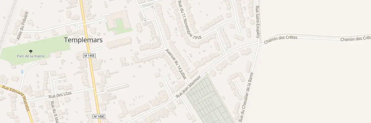 Plan du 6 Rue du 14 Juillet à Templemars