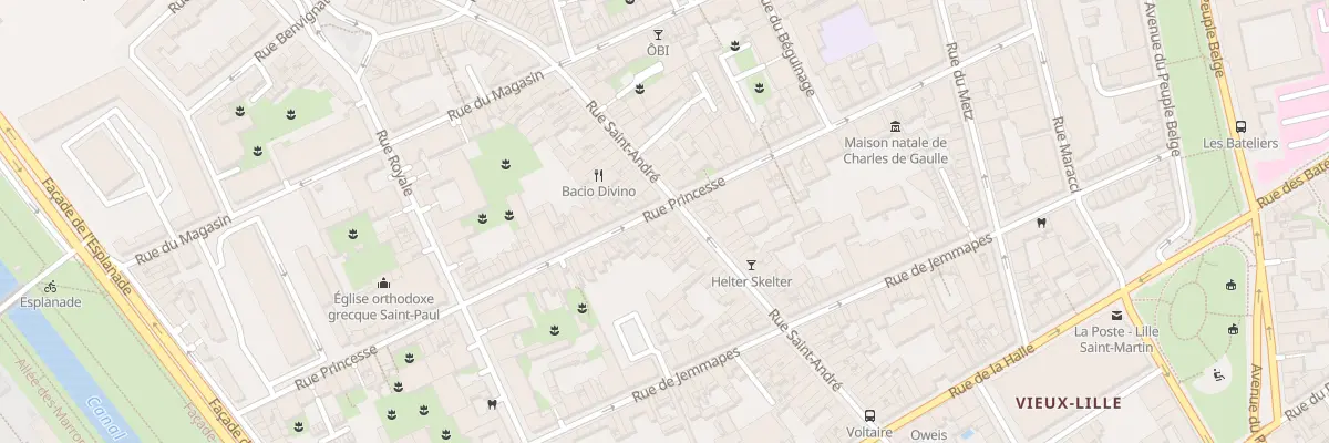 Plan du 95 Rue Saint André à Lille