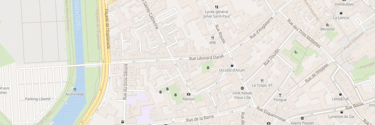 Plan du 29 Rue Léonard Danel à Lille