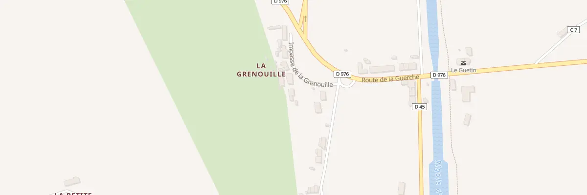 Plan du 2 Imp de la Grenouille à Cuffy