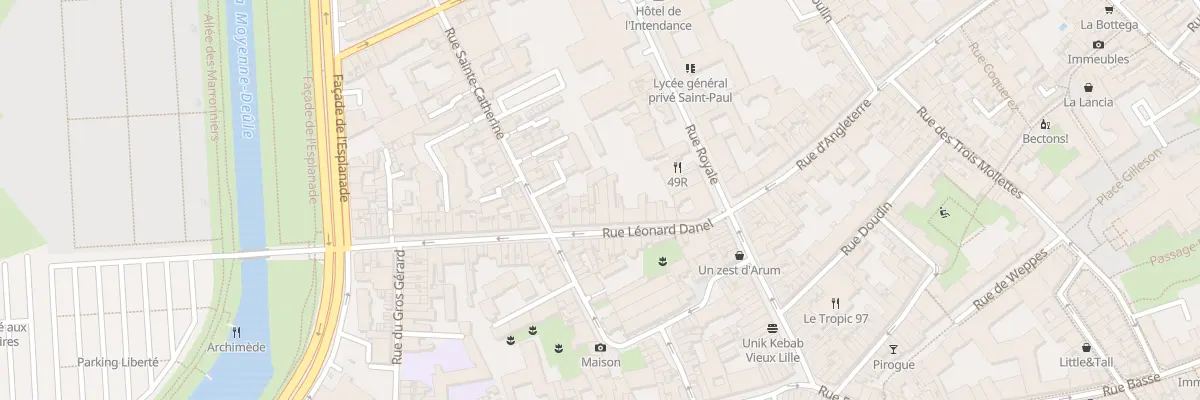 Plan du 18A Rue Léonard Danel à Lille