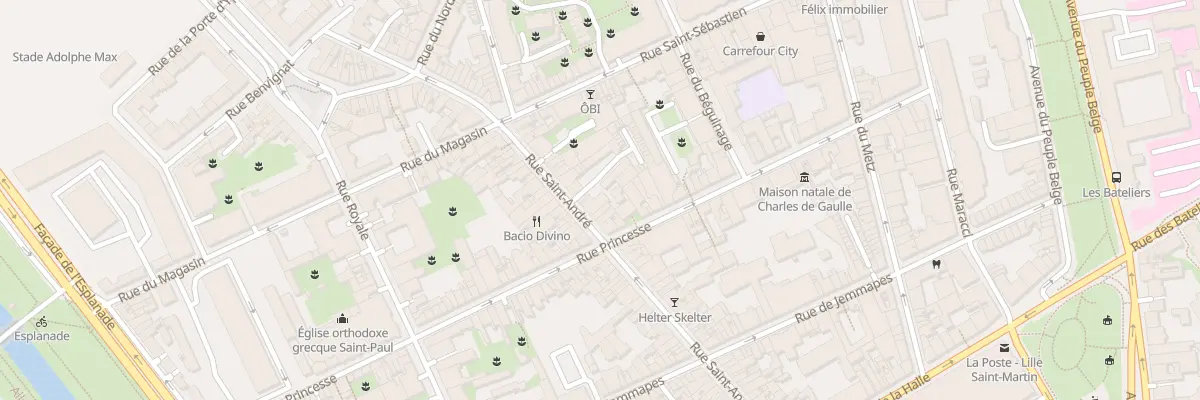 Plan du 104 Rue Saint André à Lille