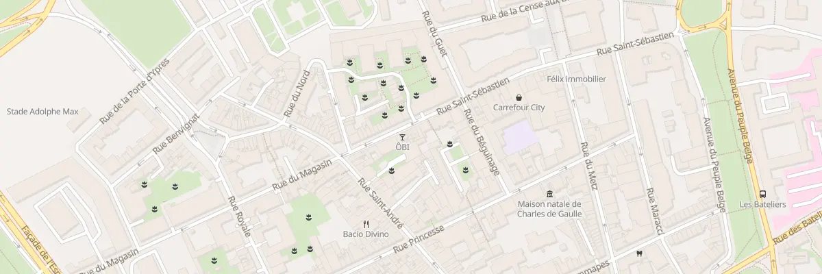 Plan du 14 Rue Saint-Sébastien à Lille