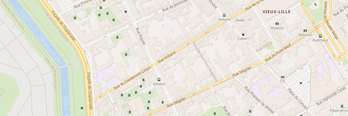 Plan du 37 Rue Voltaire à Lille
