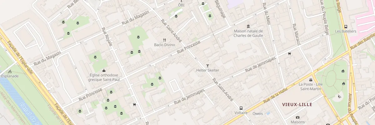 Plan du 87B Rue Saint André à Lille