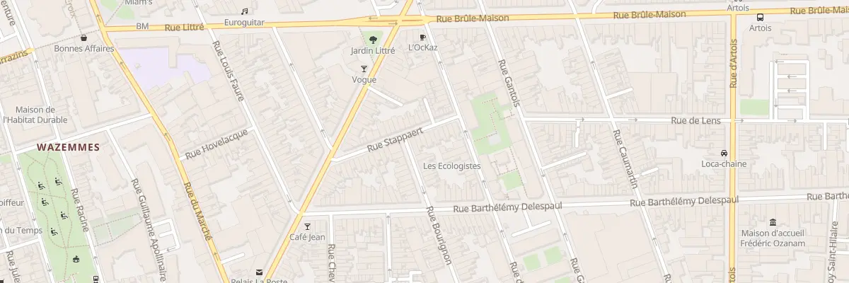 Plan du 29 Rue Stappaert à Lille