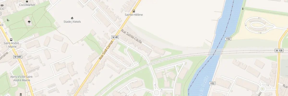 Plan du 42 Rue Sainte-Cécile à Saint-André-lez-Lille