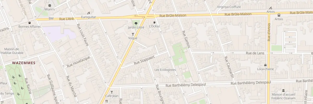 Plan du 18 Rue Stappaert à Lille