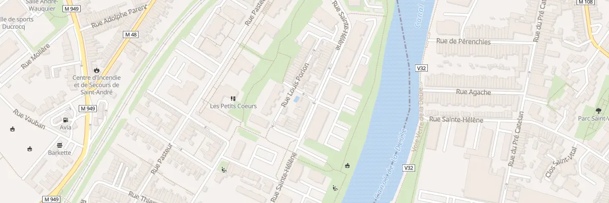 Plan du 65 Rue Sainte-Hélène à Saint-André-lez-Lille