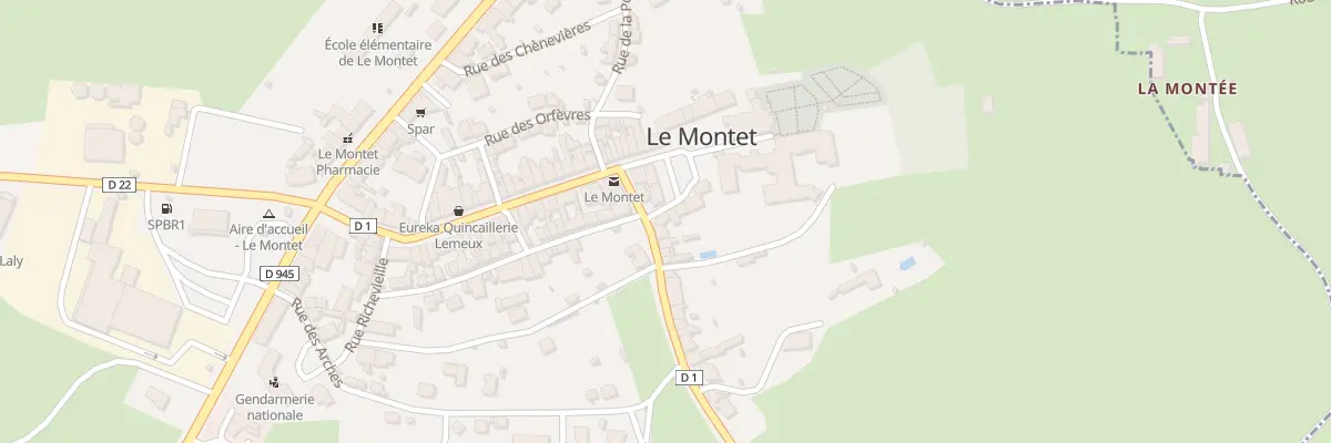 Plan du 3 Pl du Huit Mai au Montet
