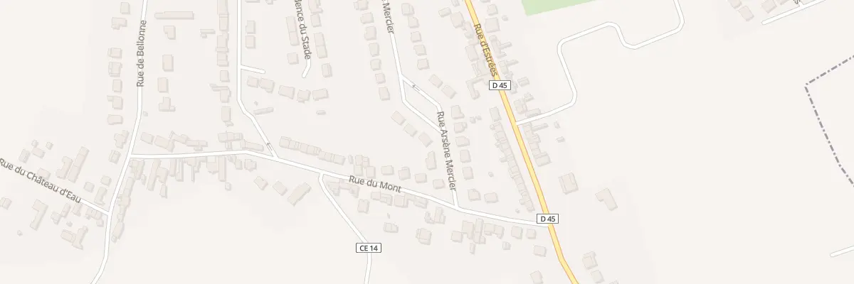 Plan du 27 Rue Arsène Mercier à Gouy-sous-Bellonne