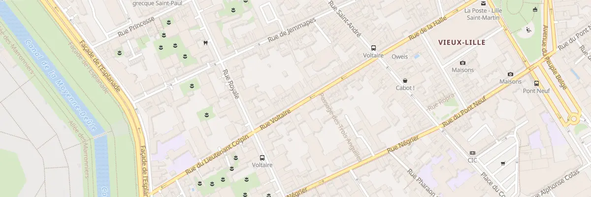 Plan du 28 Rue Voltaire à Lille