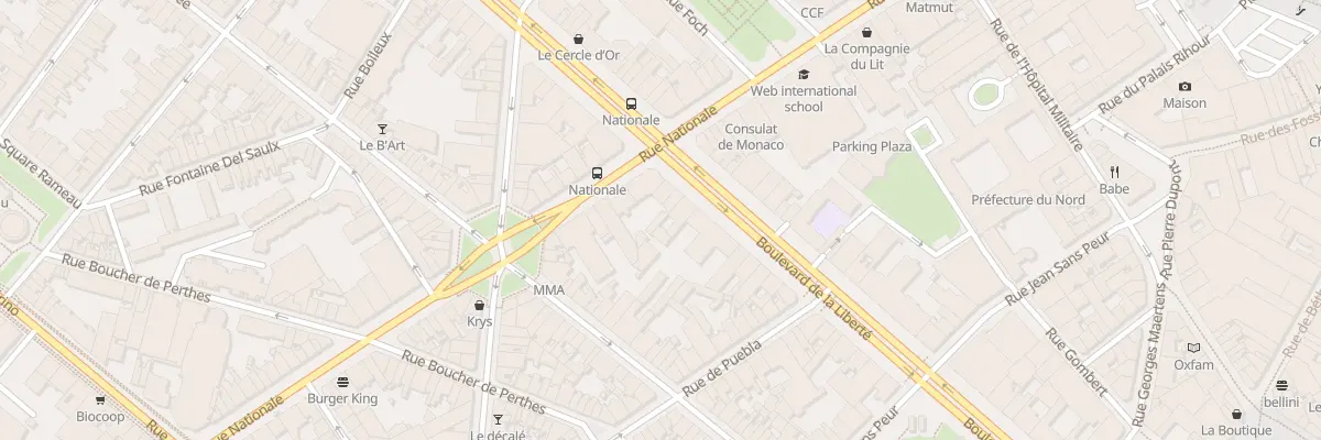 Plan du 62 Bd de la Liberté à Lille