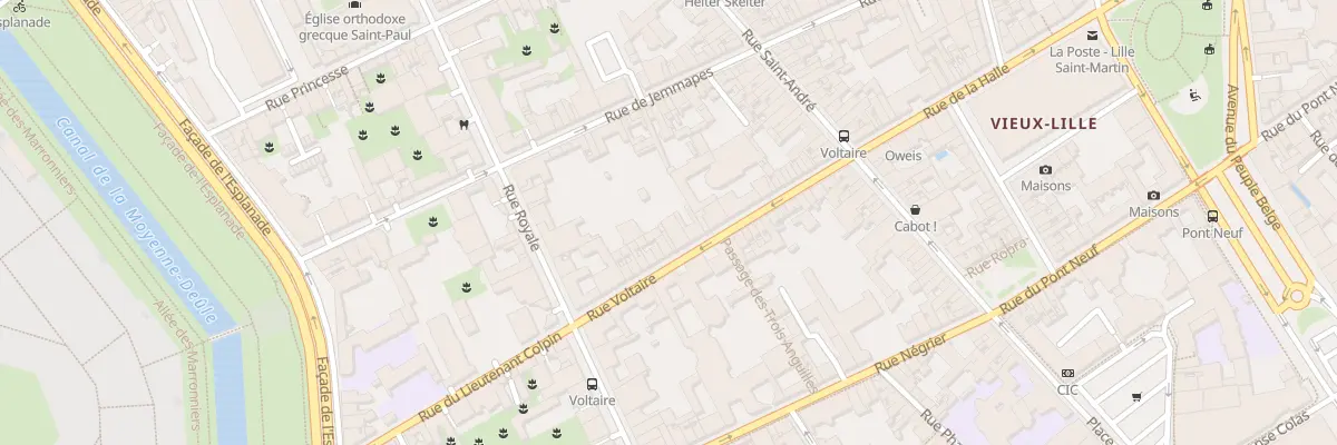 Plan du 26 Rue Voltaire à Lille