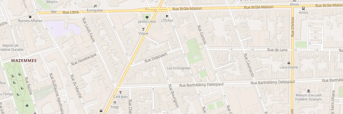 Plan du 33 Rue Stappaert à Lille