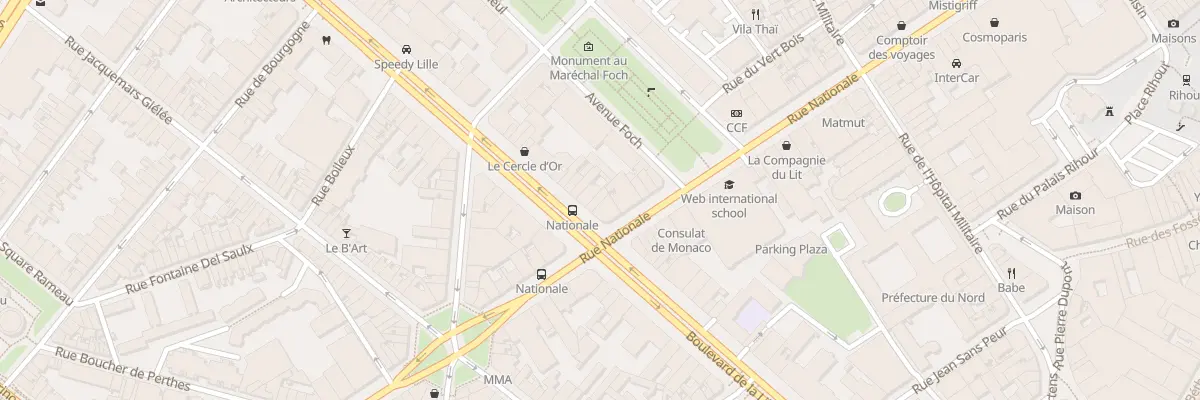Plan du 69 Bd de la Liberté à Lille