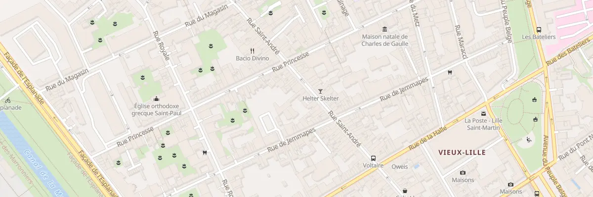 Plan du 85 Rue Saint André à Lille