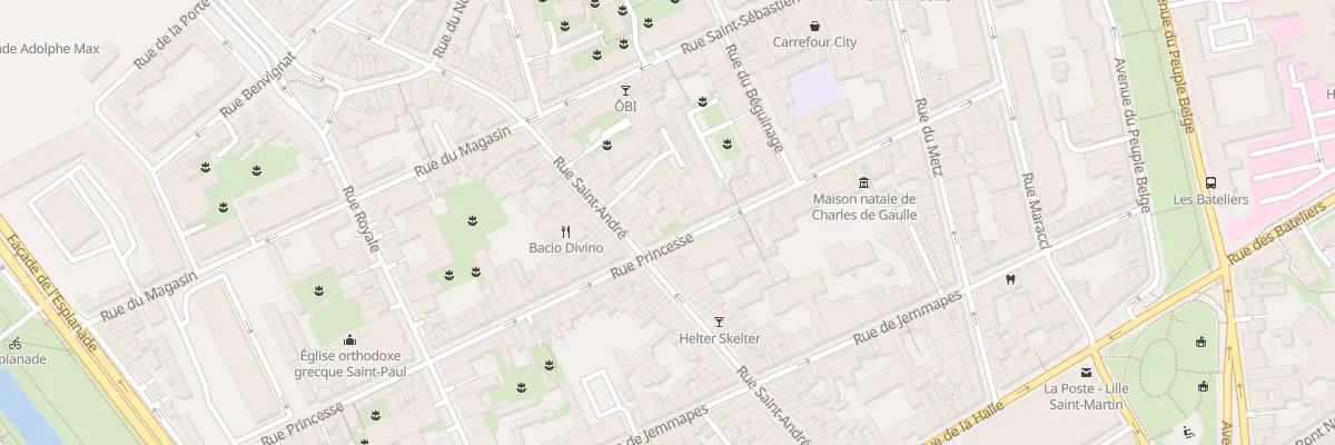 Plan du 52B Rue Princesse à Lille