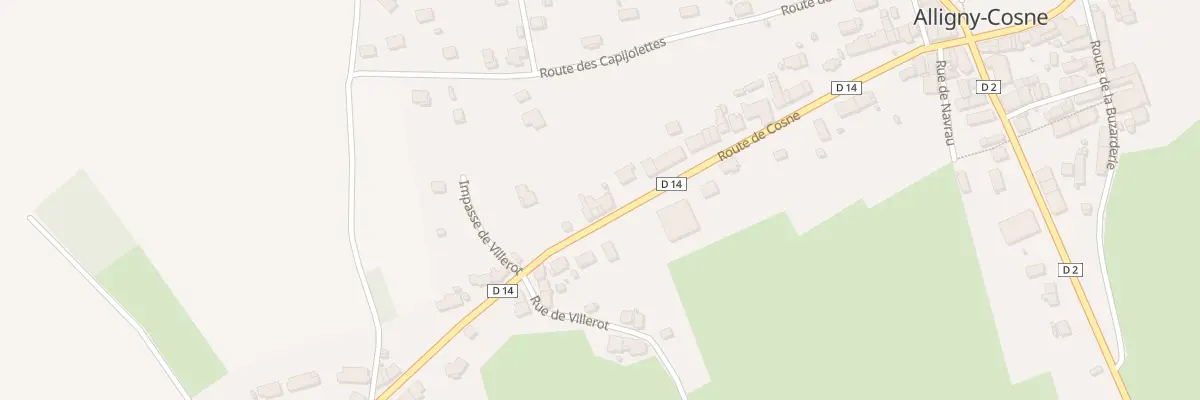 Plan du 42 Rte de Cosne à Alligny-Cosne