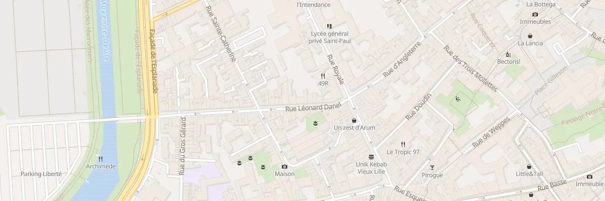 Plan du 14 Rue Léonard Danel à Lille