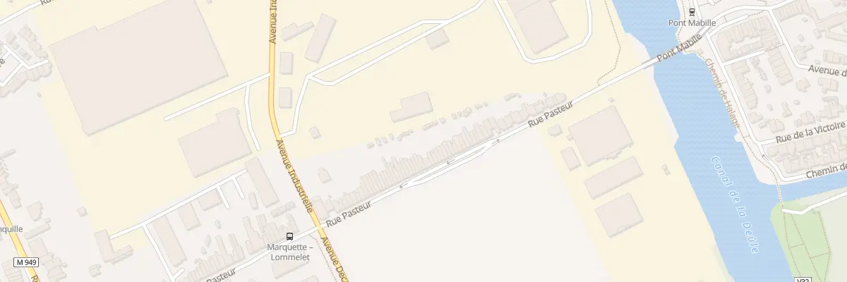 Plan du 100 Rue Pasteur à Marquette-lez-Lille