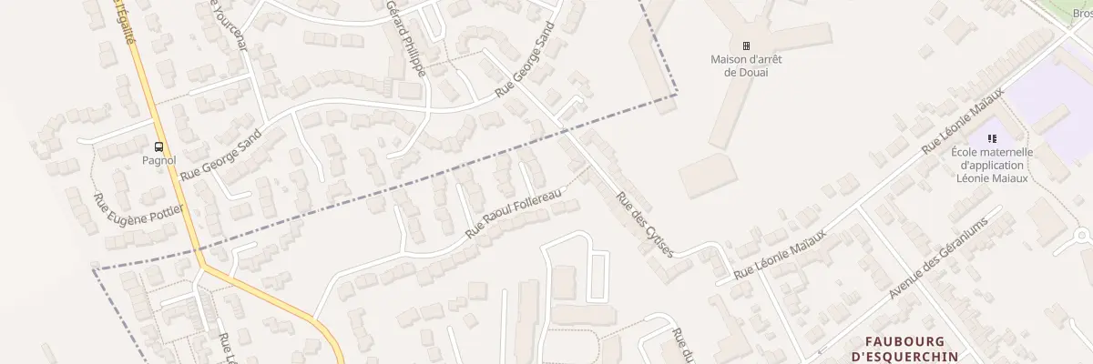 Plan du 10 Rue André Jouveneau à Douai