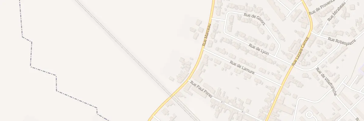Plan du 30 Rue Marceau à Leforest