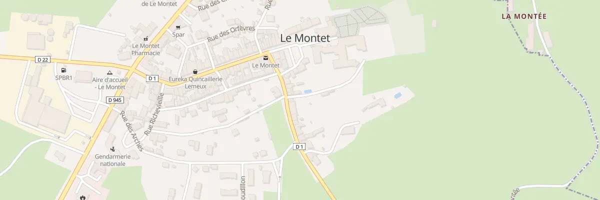 Plan du 7 Rue du Fbg Saint Pourcain au Montet