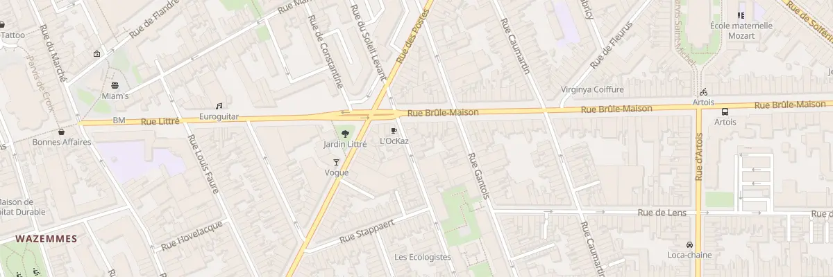 Plan du 5 Rue des Meuniers à Lille