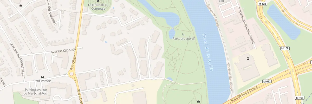 Plan du 201 All du Petit Paradis à Wambrechies