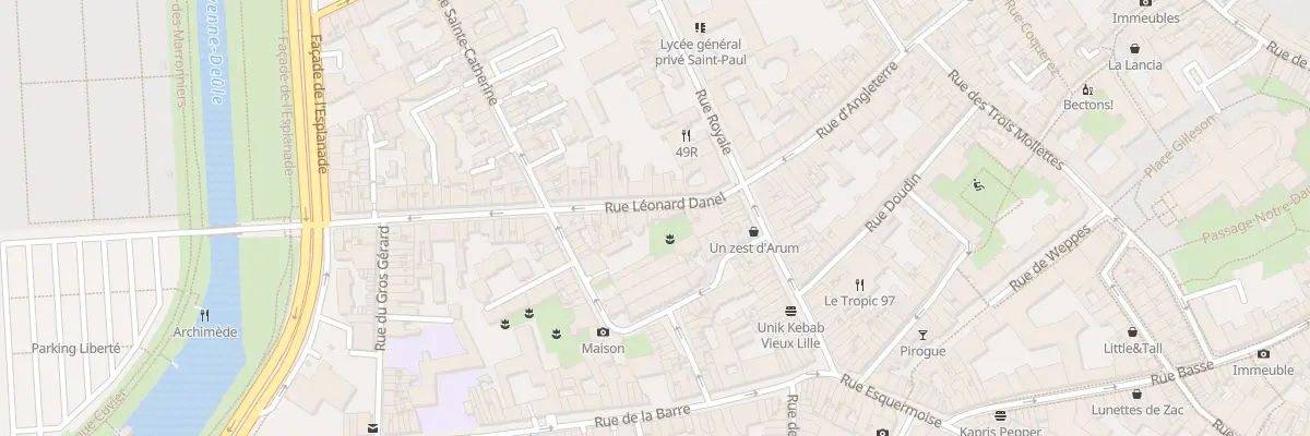 Plan du 13 Rue Léonard Danel à Lille